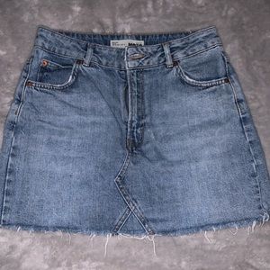 Top shop jean skirt